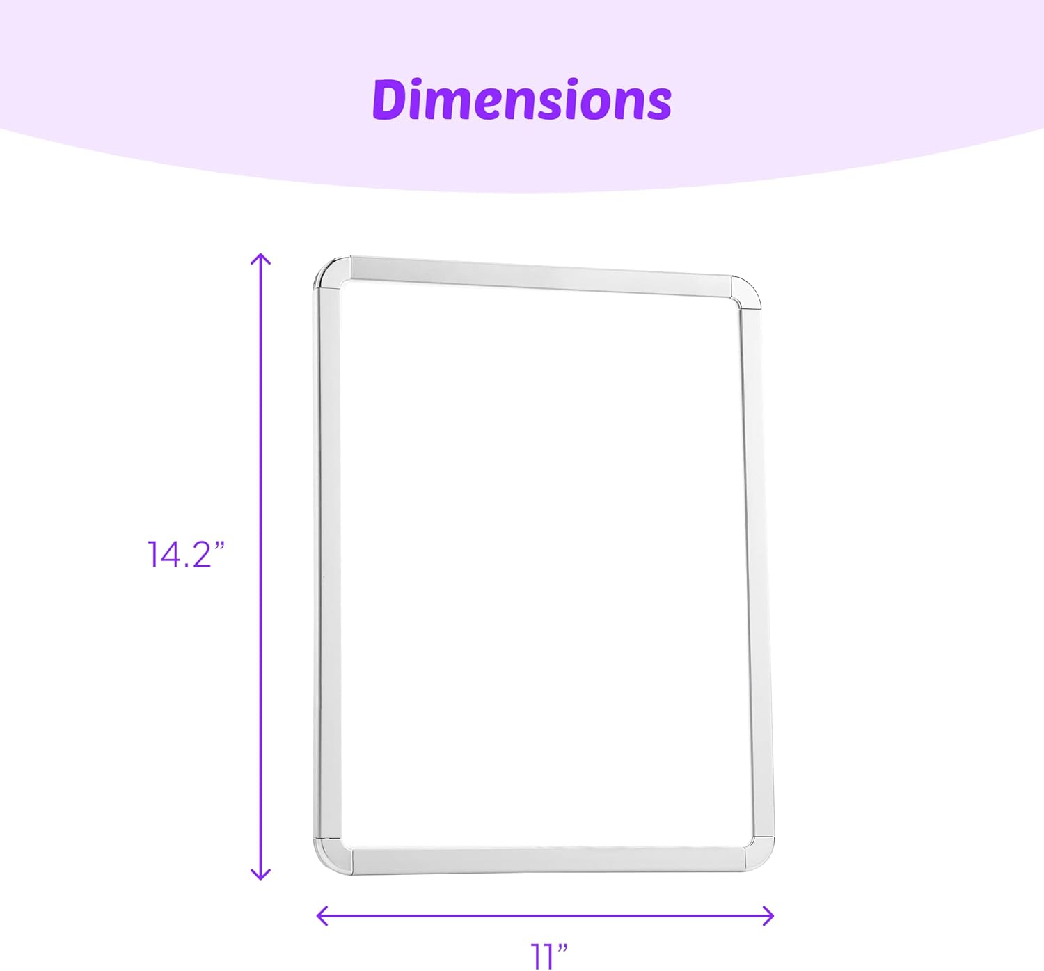 Magnetic Small White Board Dry Erase 11’’x14’’ - Mini Dry Erase Board Magnetic with 6 Markers, Personal Whiteboard Magnetic for Refrigerator Wall, White Boards, Small Magnetic Whiteboard for Fridge - Image 3