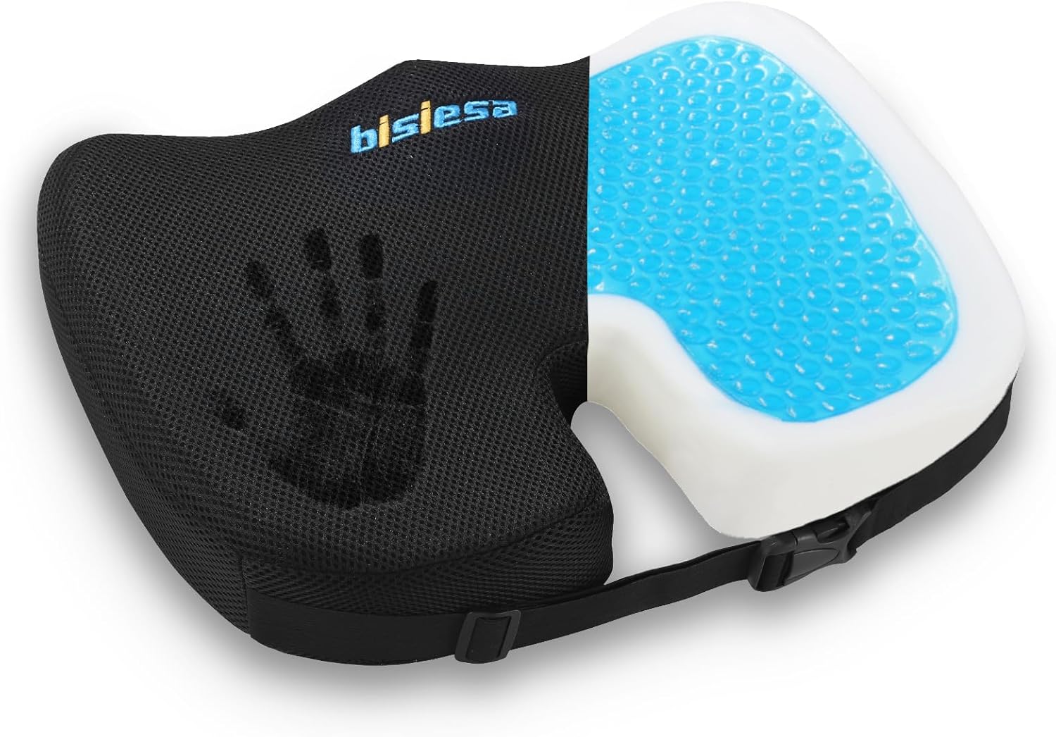 Orthopedic Seat Cushion for Butt, Hip & Sciatica Pain Relief - Pressure Relief Support Pillow for Sitting, Airplane, Office & Car - Ergonomic Back Comfort Design