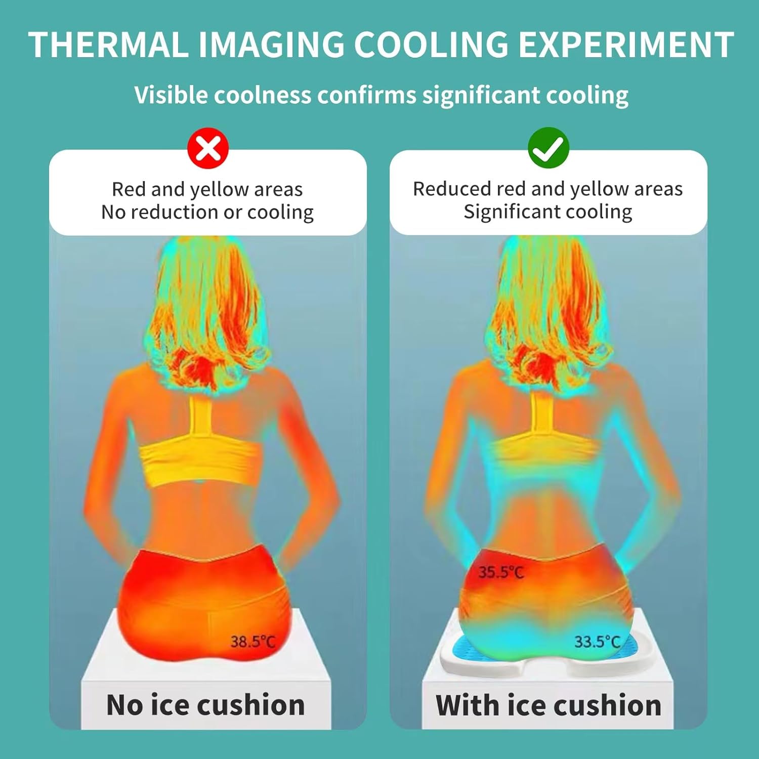 Orthopedic Seat Cushion for Butt, Hip & Sciatica Pain Relief - Pressure Relief Support Pillow for Sitting, Airplane, Office & Car - Ergonomic Back Comfort Design - Image 5