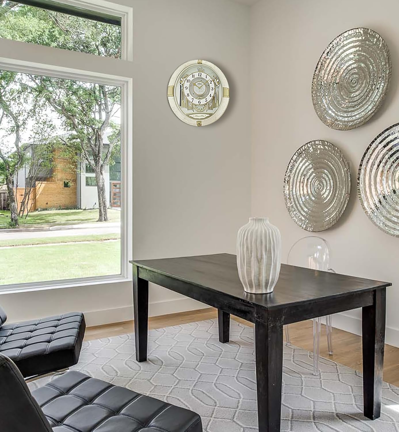 SEIKO Melodies in Motion Musical Wall Clock, Winter Angels - Image 5