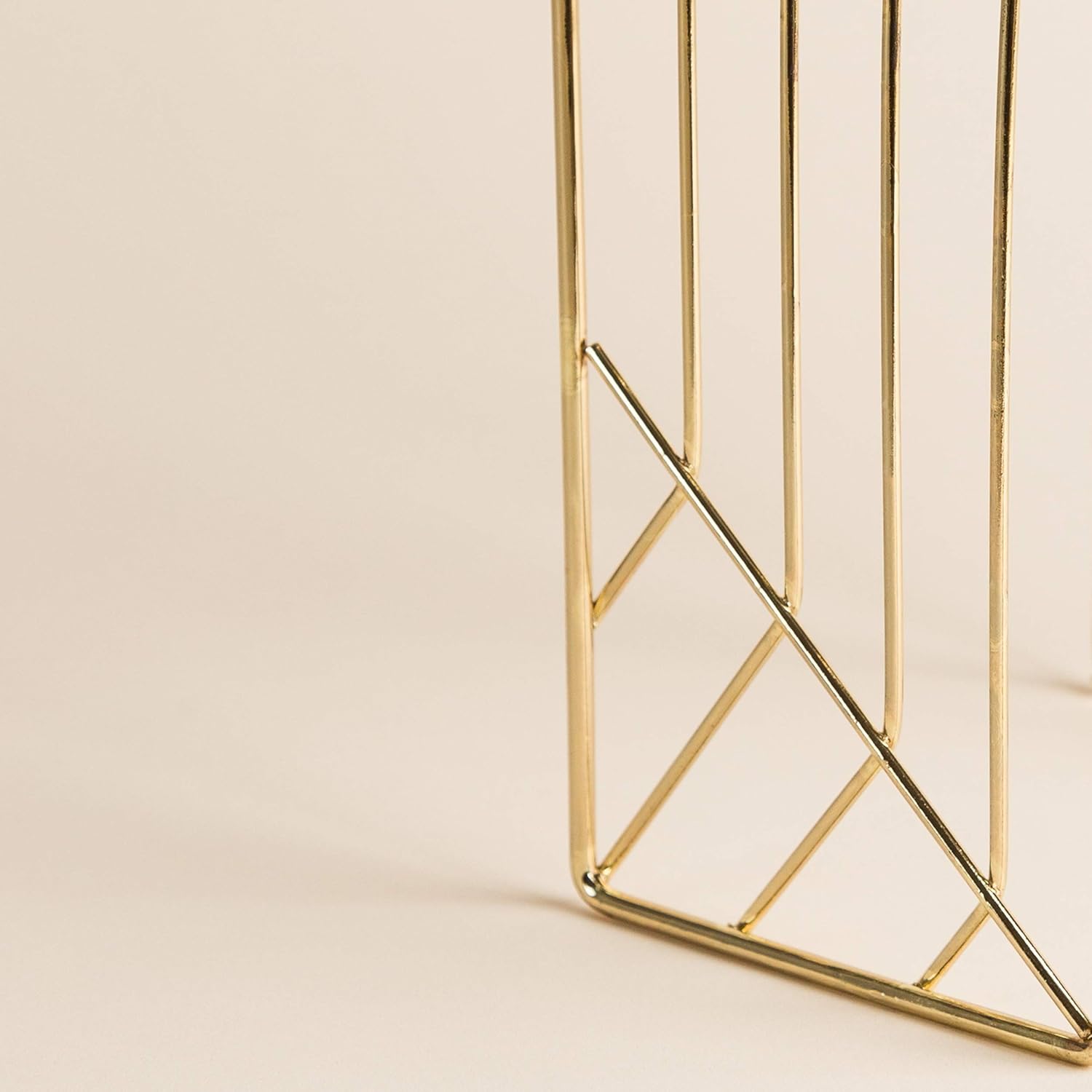 U Brands Metal Letter Sorter, Desktop Accessory, Vena Collection, Gold - Image 2